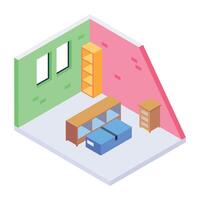 Check out isometric icon of furniture installation vector