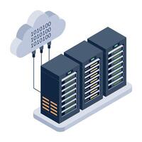 Check out isometric icon of a data server vector