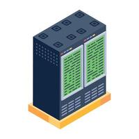Check out this isometric icon of digital server vector