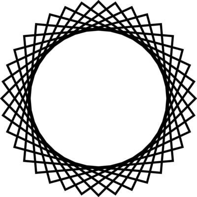 Geometric Symmetrical Circle in Black and White. Modern Minimalist Art. Elegant Monochrome Illustration. Stylish Linear Artwork. illustration