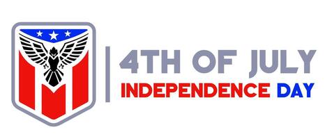 badge 4th july independence day vector