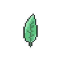 leaf pixel art for dynamic digital projects and designs. vector