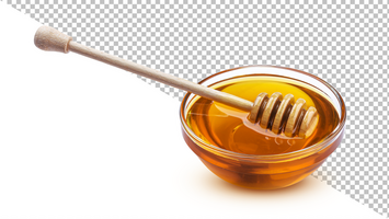 Honey dipper isolated on white background, full depth of field psd