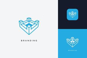 Home Building Logo Modern Structure vector