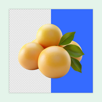 A fresh group of Grapefruit isolated on a transparent background psd