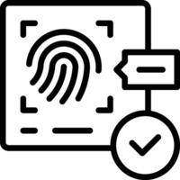 Biometric Verification Icon. Biometric Icon vector