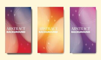Abstract gradient and blur background in purple ,red, yellow, and white tones perfect for digital design. vector