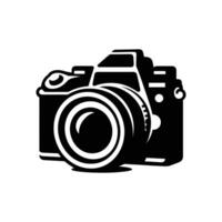 Minimalist DSLR Camera Icon - Perfect for Digital and Print Design Projects vector