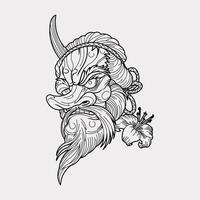Japanese three evil yokai artwork illustration vector