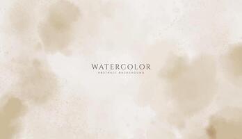 Abstract horizontal watercolor background. Neutral light colored empty space background illustration vector