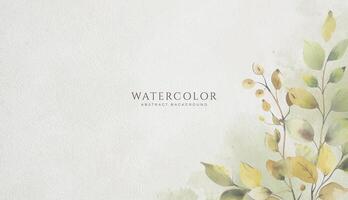 Abstract horizontal watercolor background. Neutral light colored empty space background illustration vector