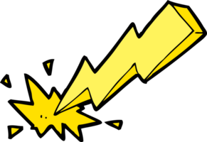 cartoon thunderbolt drawing png