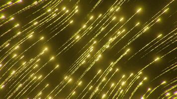 Bright stream of luminous lines. Design. Abstract information flow from luminous stream of lines. Cosmic or cyber stream of bright glowing lines video