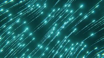 Bright stream of luminous lines. Design. Abstract information flow from luminous stream of lines. Cosmic or cyber stream of bright glowing lines video