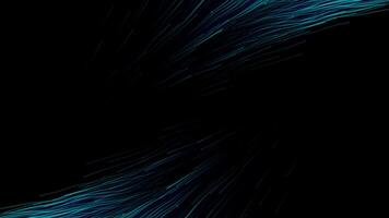 Beautiful streams of energy lines on black background. Motion. Streams of luminous lines move parallel to each other. Beautiful and gentle streams from lines video