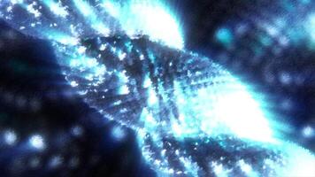 Blue background with bright illumination. Motion. Bright lines of blue shades that shimmer and are made in 3d abstraction. video