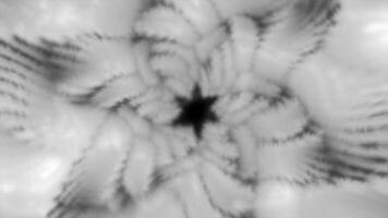 Abstract motion background with star shapes. Motion. Kaleidoscopic pattern with slowly rotating star and flower. video