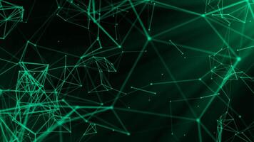 Beautiful animation with moving chains in space. Motion. Flying chains of chemical bonds in computer space. Moving scientific connections and chains. Science and Chemistry video