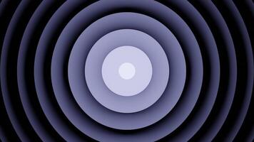 3d rings move with hypnotic effect. Design. Centralized rings are moving slowly. 3D rings move hypnotically in center video