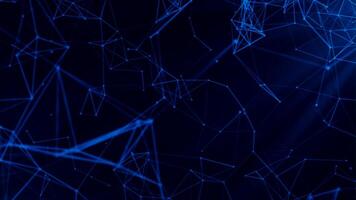 Beautiful animation with moving chains in space. Motion. Flying chains of chemical bonds in computer space. Moving scientific connections and chains. Science and Chemistry video