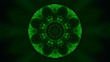 Green background. Media.The green background is made like a mosaic and how it changes like a kaleidoscope. Various patterns of green details that flash colors. video