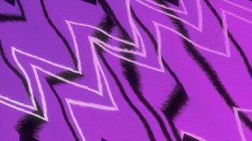 Purple and blue background. Motion. White and black stripes drawing patterns in computer animation. video