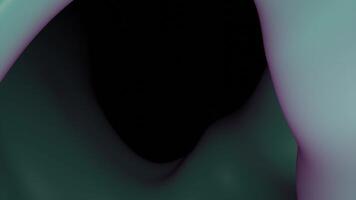 Abstract gradient flowing shapes looking like cave. Design. Dark tunnel with smooth walls. video