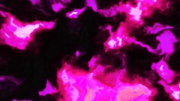 Black background with flashes of light. Motion. Pink and blue spots of bright light made in computer graphics. video