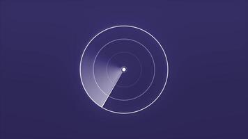 Simple background with line on radar. Motion. Colorful bright background with navigation radar. Simple background with moving navigation radar video