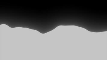 Background with minimalistic liquid wave. Design. Abstract background with wave in middle with black background. Wave vibrations of liquid on black background video