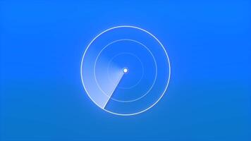 Background with navigation circle. Motion. Navigation radar with moving electronic line. Radius line on radar video
