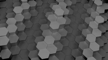 Dynamic Hexagons, abstract 3d background. Design. Creative geometric backdrop. video