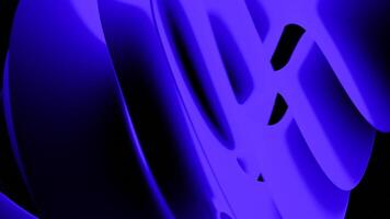Spinning complex 3D figure on a black background. Design. Spinning on a black background colorful object. video