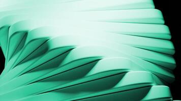 Abstract optical illusion of spinning tower of narrow tiles. Design. Rotating 3D shape. video