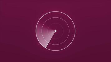 Simple background with line on radar. Motion. Colorful bright background with navigation radar. Simple background with moving navigation radar video