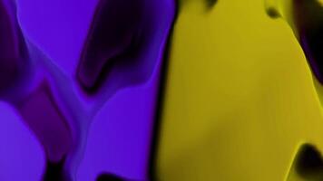 Different colors of bright liquid merging into one. Design. Sliding blots in cartoon abstraction that merge into one. video