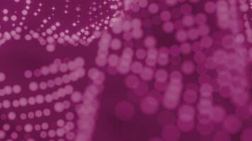 Field of blurred tiny white particles on a colorful field background. Design. Rows of blurred dots. video