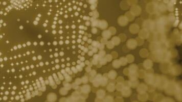 Glittering fabric with particles. Design. Waving cloth with shining particles. video