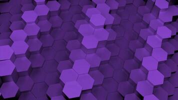 Dynamic Hexagons, abstract 3d background. Design. Creative geometric backdrop. video