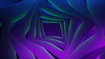 Purple square background. Design. Bright squares with backlit colors in animation that are highlighted in different shades. video