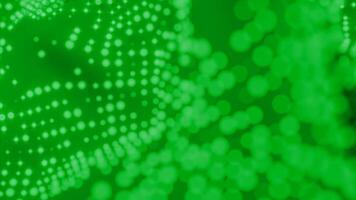 Futuristic grid wave of blurred digital dots. Design. Waving technological fabric. video