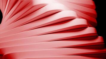 Endless futuristic spinning Spiral. Design. Endlessly rotating spiral shape made of tiles. video