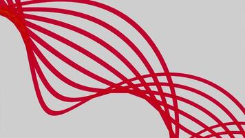 Moving swirling structure of curved lines. Design. Simple abstract spiral structure of curved lines. Spiral of curved lines in dna style on white background video