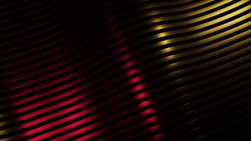 Abstract wavy rows of lines on a dark background. Design. Endless motion of same size curving stripes. video
