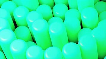 Bright colored columns move in 3d animation. Design. Stylish modern animation with 3d cylinders in motion. Bright columns move in waves video