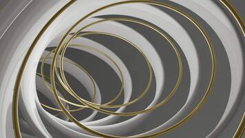 Purple and white rotating circles. Design. A light background in computer abstraction that moves in different directions. video