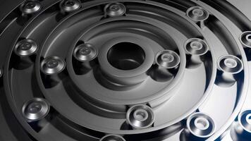 Grey background with animation. Design. Grey moving shapes through a grey maze in animation. video
