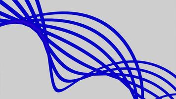 Moving swirling structure of curved lines. Design. Simple abstract spiral structure of curved lines. Spiral of curved lines in dna style on white background video