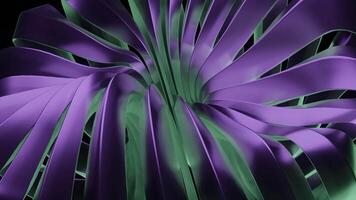 Green and purple lines. Design. Swaying lines made in animation that move. video