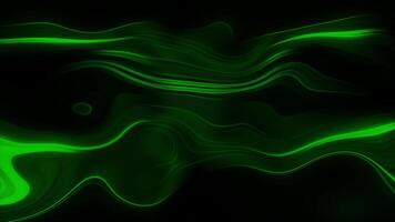 Abstract curved neon colorful lines on a black background. Motion. Flowing glowing energy stream. video